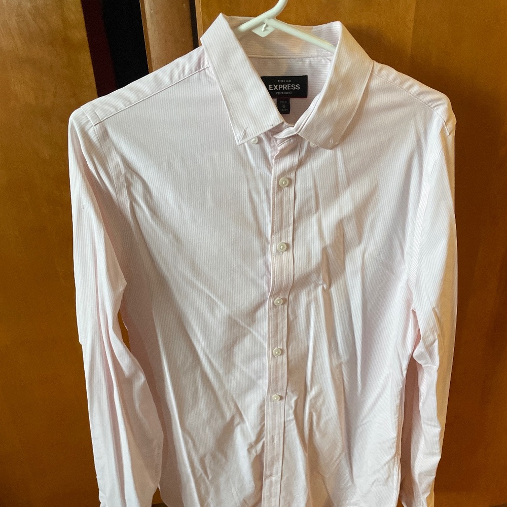 Express extra slim performance dress shirt